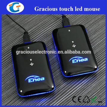 marketing gift items wired touch computer mouse with lighting logo