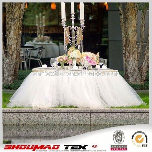 Gorgeous elegant banquet/event bridal table skirt