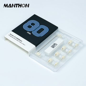 Owlab V3 PCB Stabilizer for 6.25U 7U Spacebar - Custom Milk White Black Steel Wire Stabilizer Switch