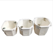High Quality PVC Electrical Pipe Fittings - 86 Style EU White Octagonal Botton Switch Box