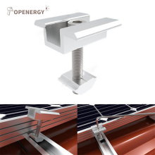 Hollowed-Out End Mid Clamp for First Solar Mounting Panel - Tin Roof Clamp AS/NZ1170.2 1.4kn/m2
