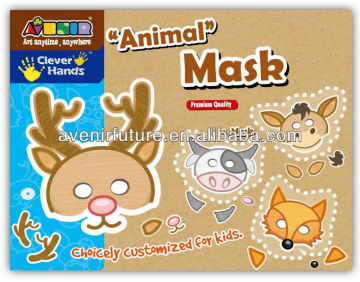 3D Beauty Paper Animal Masks/ Cheap Paper Mask/ Facial Paper Mask for Kids Party