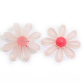 Cabochon in resina a forma di fiore rosa trasparente Major Mini carino per ragazze Accessori per capelli per indumenti Pendenti con perline