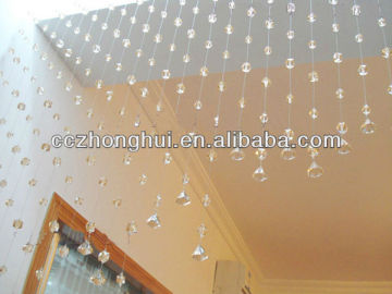 Transparent crystal bead curtains