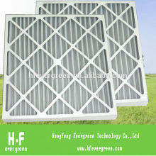 cardboard paper box frame pleat primary filter