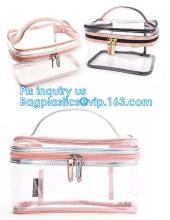 Makeup Cosmetic Bag Transparent Waterproof PVC Bag Organizer Cases, PVC makeup Bag Pouches Tote Clear Transparent Cosmetic Trave