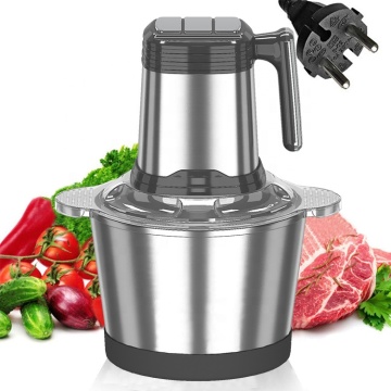 Electric Stainless Steel Bowl Meat and Veggie Chopper Slicer