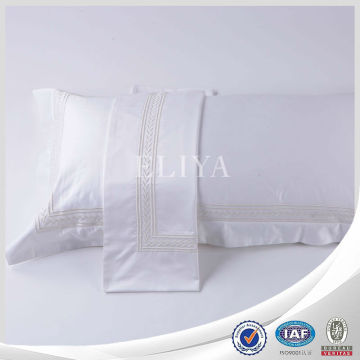 White Hotel Embroidered Pillowcase