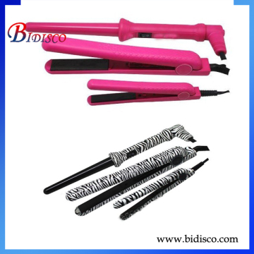 2014 new zebra-stripe electric ceramic free sample flat iron