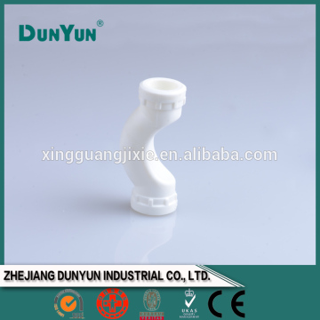 White pipe fitting male thread