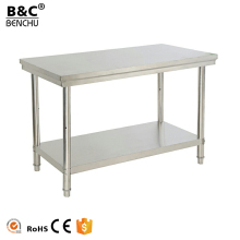 Freestanding Stainless Steel Kitchen Worktable with Under Shelf