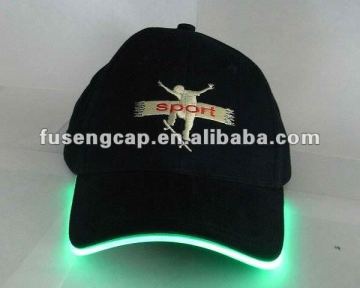 Led fiber optic hats and caps for promotion