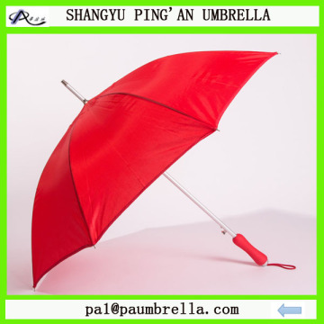 Red color Aluminum golf umbrella with red EVA handle