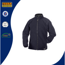 OEM 2016 Qualität in der einfachen kundenspezifischen Großhandelsmarine-Baumwollpolar-Vlies-Jacke
