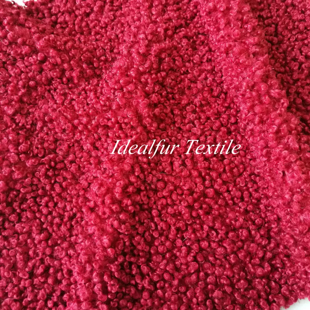 Customized Color Super Curly Imitation Wool Fake Fur