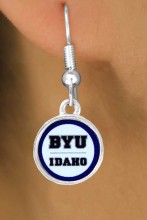 Lead, Cadmium, & Nickle Free Brigham Young University Idaho Vikings Logos Earring College Jewelry
