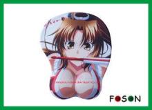 Pretty Girl Sexy Breast Mouse Pad With Washable and Printab