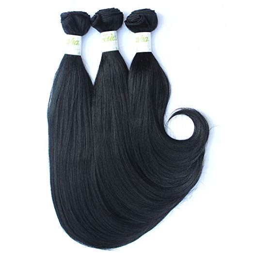 Hot sell   synthetic hair weave    synthetic braiding hair   Ombre color   synthetic  hair extensions     3PC/SET