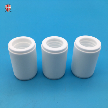 wear resistant alumina ceramic threaded bush sleeve
