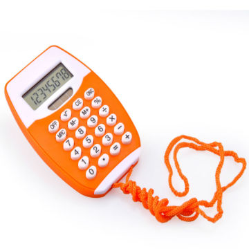 Mini Pocket Calculator with Lanyard