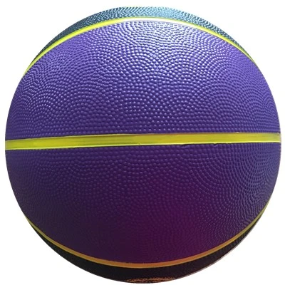 Purple Black Rubber Material Basketball Size 7