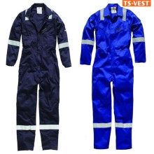 Apparel workwear safety clothing anti-static high visibility zipper closure workers on sale blue coveralls