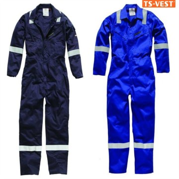 Apparel workwear safety clothing anti-static high visibility zipper closure workers on sale blue coveralls