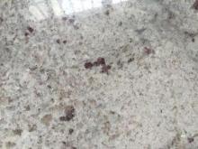 Polished River White kitchen island with granite top / Coun