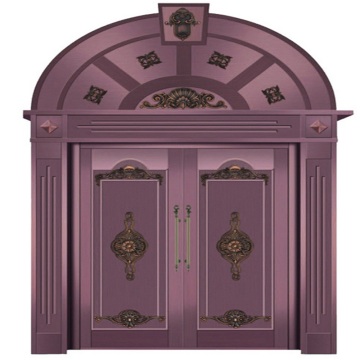 Exterior Red Copper Front Door