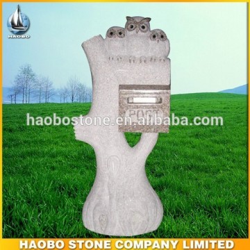 Haobo Stone Natural Stone Post Mail Box