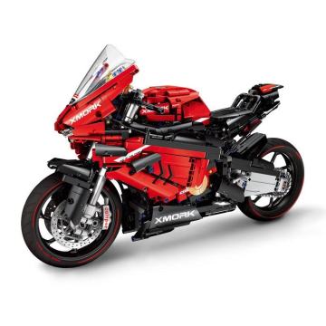 Flyte Motorcycle 1:18 Scale DIY Building Blocks Toy Model for Assemble: An Educational STEM Toy for Boys