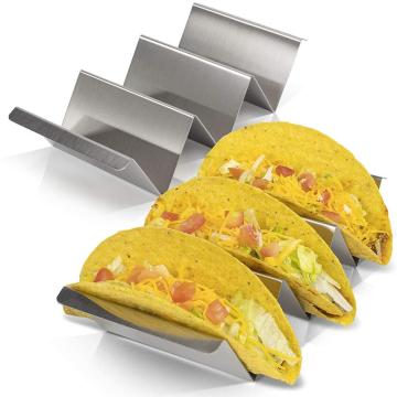 Edelstahl-Taco-Halter-Stand für das Backen