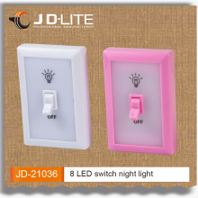 8 LED Night switch light touch light switch, bright wall light switch
