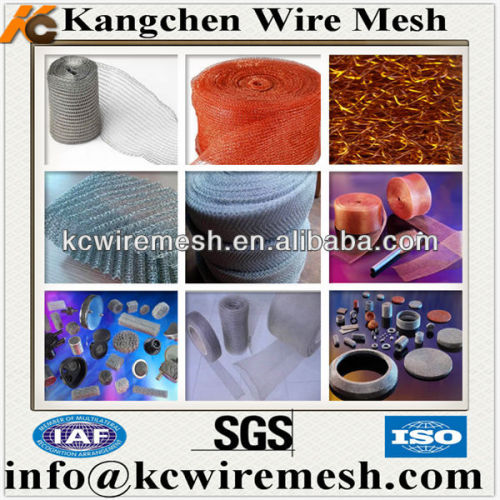 knitted wire mesh for exhaust systems