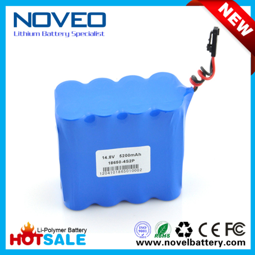 Factory Direct Sale 14.8V 5200mAh 18650 Li-ion Battery Pack 4s2p