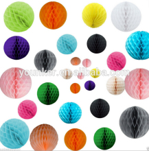 Colorful Decorative Tissue Paper Honeycomb Balls for party supplies