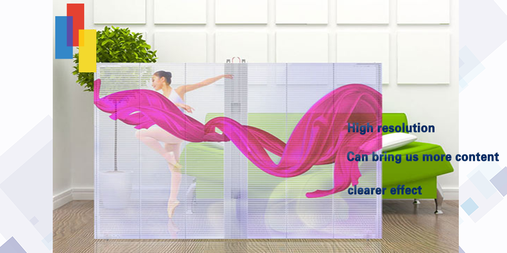 Led glass curtain display