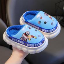 Waterproof Cotton Winter Slippers for Boys: Warm, Non-Slip, and Perfect for Indoor Home Use