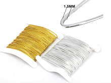 Customized 1.5mm silver metallic cord sell