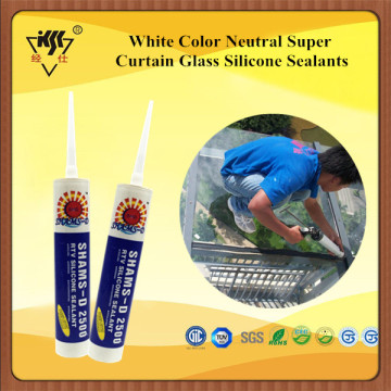 White Color Neutral Super Curtain Glass Silicone Sealants