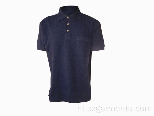 100% katoenen heren vlak polo-shirt korte mouw