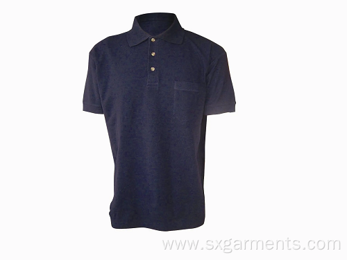 100% cotton men's plain polo-shirt short sleeve