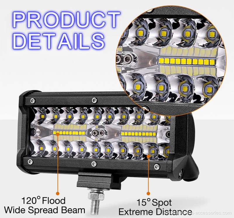 120W 16000LM 6000K kereta cahaya kalis air putih