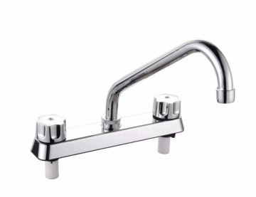 Wall mounted double handle Kitchen sink mixer tap