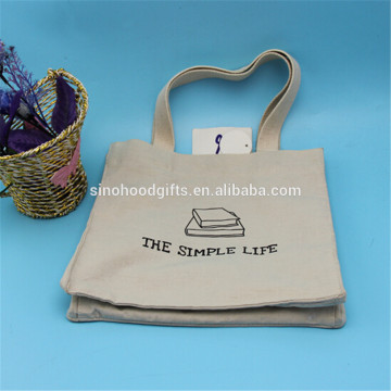 Rope Handle Cotton Material tote bag cotton biodegradable shopping bag