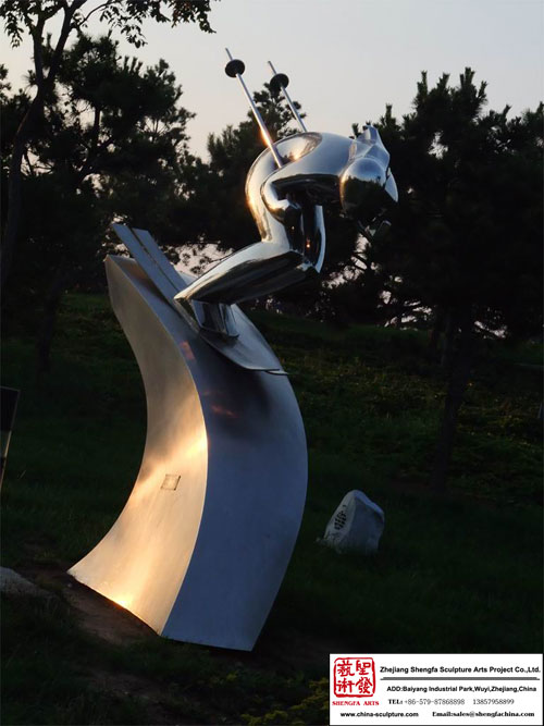 High quality Square Stainless Steel Sculpture