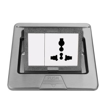 Newest Design Stainless Steel 3 Pin Universal Floor Socket Box