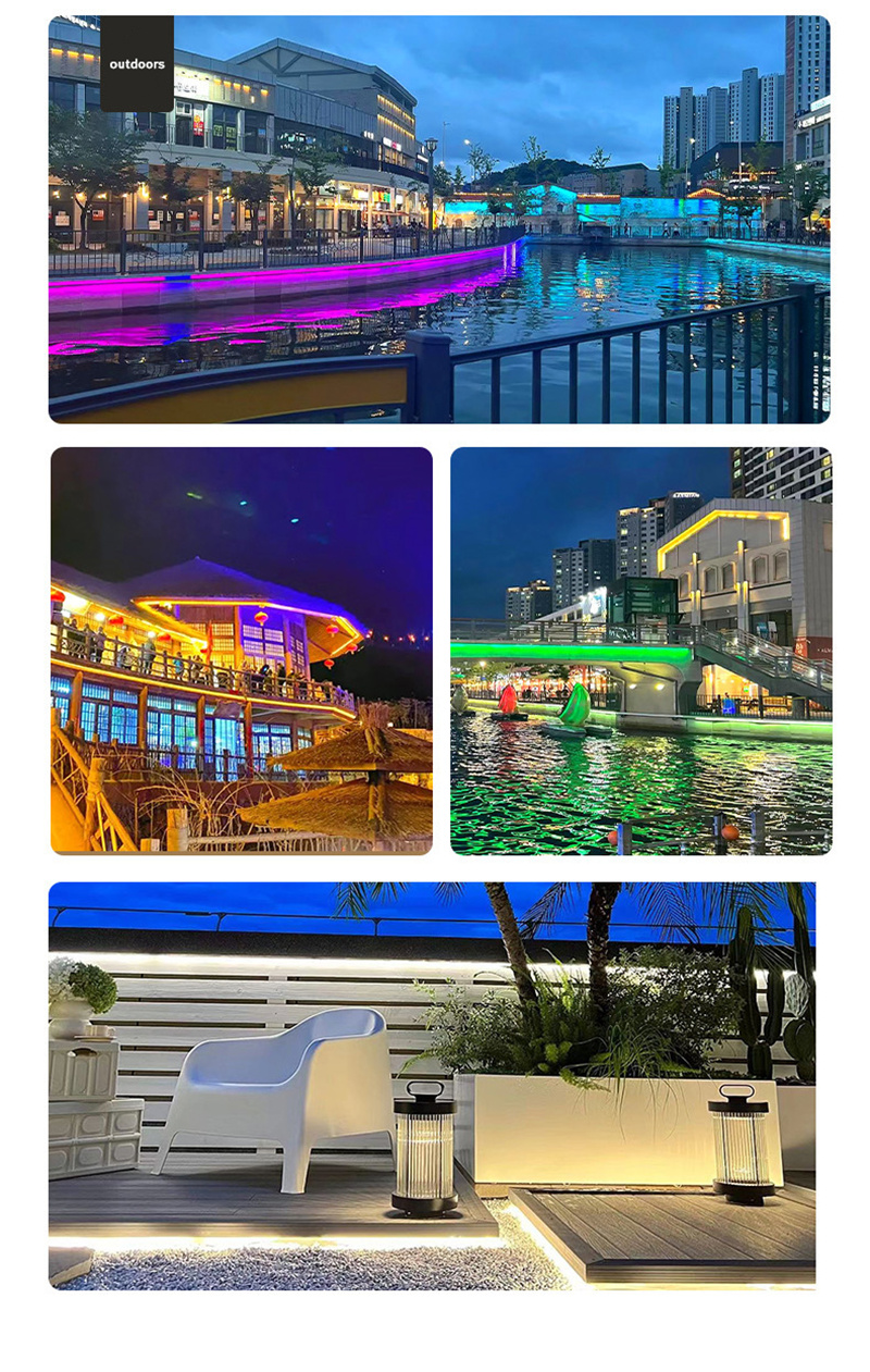 220v IP67 Outdoor Strip 60leds 5050 RGB Led Rope High voltage flexible led strip