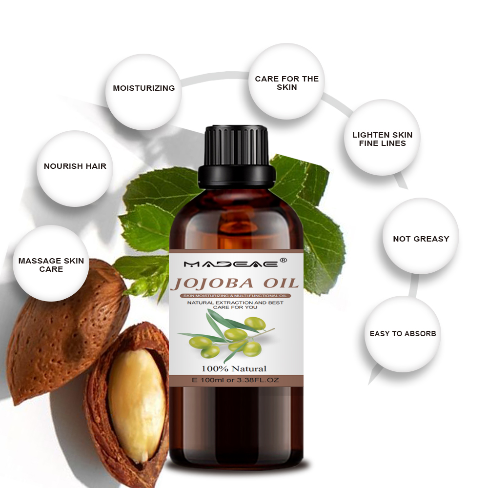 Wholesale Bulk Carrier Oils Pure Jojoba Oil Face Skin Hair