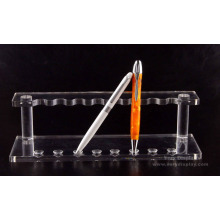 Porta de caneta acrílica transparente personalizada